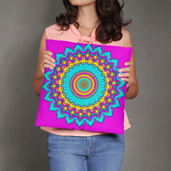 Cosmic Serenity Mandala - Pillow Cover With Insert