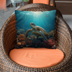 Turtle Serenity - Pillow Cover With Insert