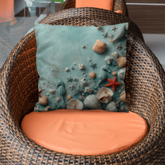 Turquoise Tides - Pillow Case With Inserts
