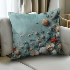 Turquoise Tides - Pillow Case With Inserts