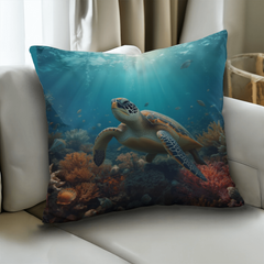 Turtle Serenity - Pillow Cover With Insert