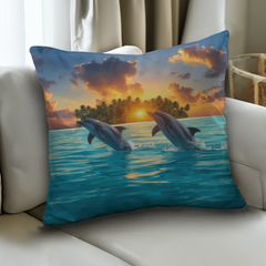 Dolphin Dream - Pillow Cover With Insert