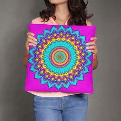 Cosmic Serenity Mandala - Pillow Cover With Insert