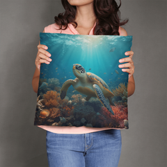 Turtle Serenity - Pillow Cover With Insert
