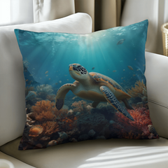 Turtle Serenity - Pillow Cover With Insert