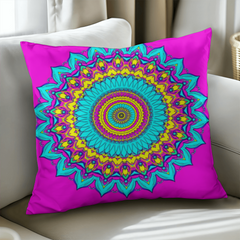 Cosmic Serenity Mandala - Pillow Cover With Insert