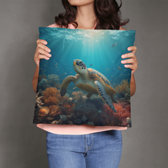 Turtle Serenity - Pillow Cover With Insert