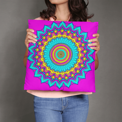 Cosmic Serenity Mandala - Pillow Cover With Insert