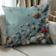 Turquoise Tides - Pillow Case With Inserts