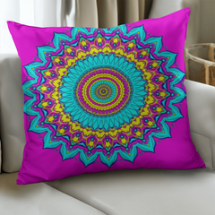Cosmic Serenity Mandala - Pillow Cover With Insert