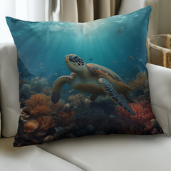 Turtle Serenity - Pillow Cover With Insert