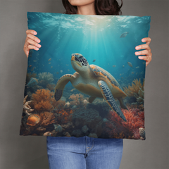 Turtle Serenity - Pillow Cover With Insert