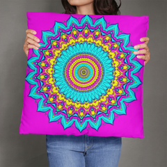 Cosmic Serenity Mandala - Pillow Cover With Insert