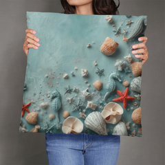Turquoise Tides - Pillow Case With Inserts