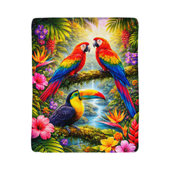 Tropical Paradise - Sherpa Fleece Blanket