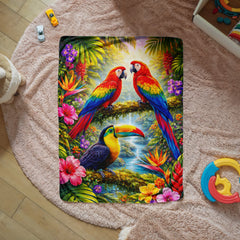 Tropical Paradise - Sherpa Fleece Blanket