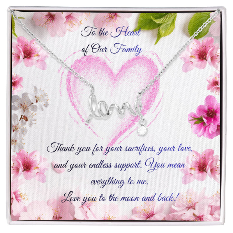 My Dear Mom - Love Necklace (for Mom)