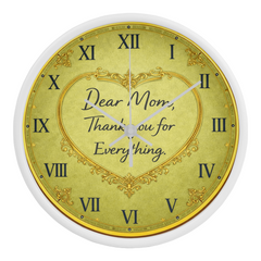 Thank you for Everything - Wood Frame 10" Clock