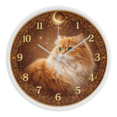 Golden Elegance Persian - Wood Frame 10" Clock
