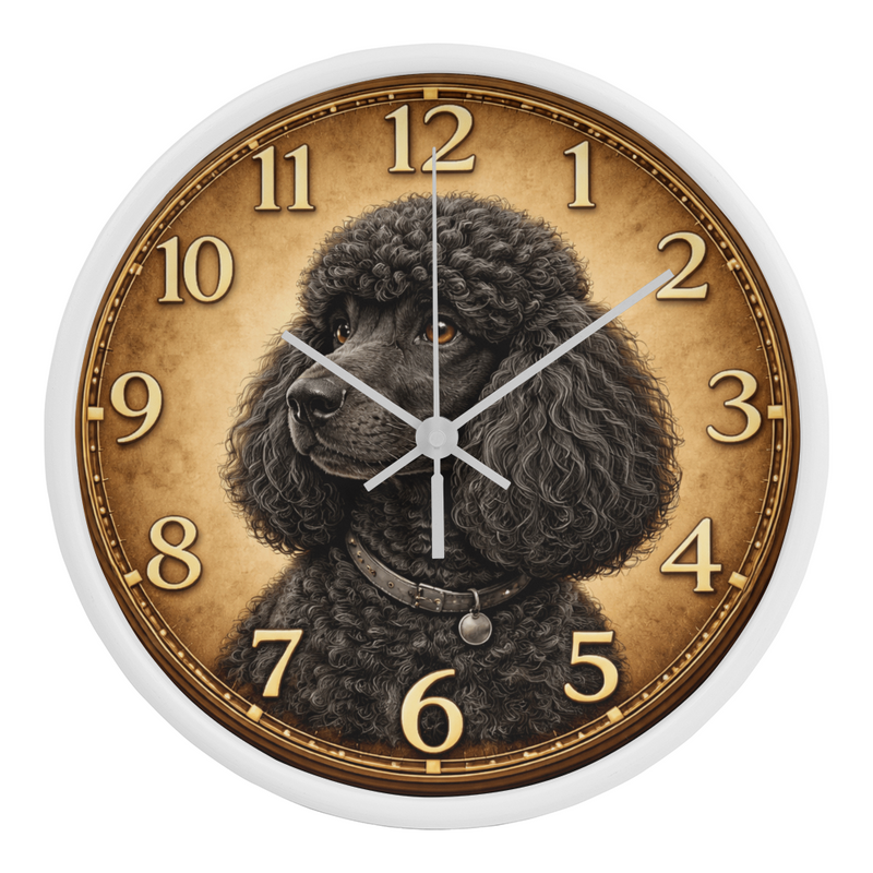 Playful Black Puddle - Wood Frame 10