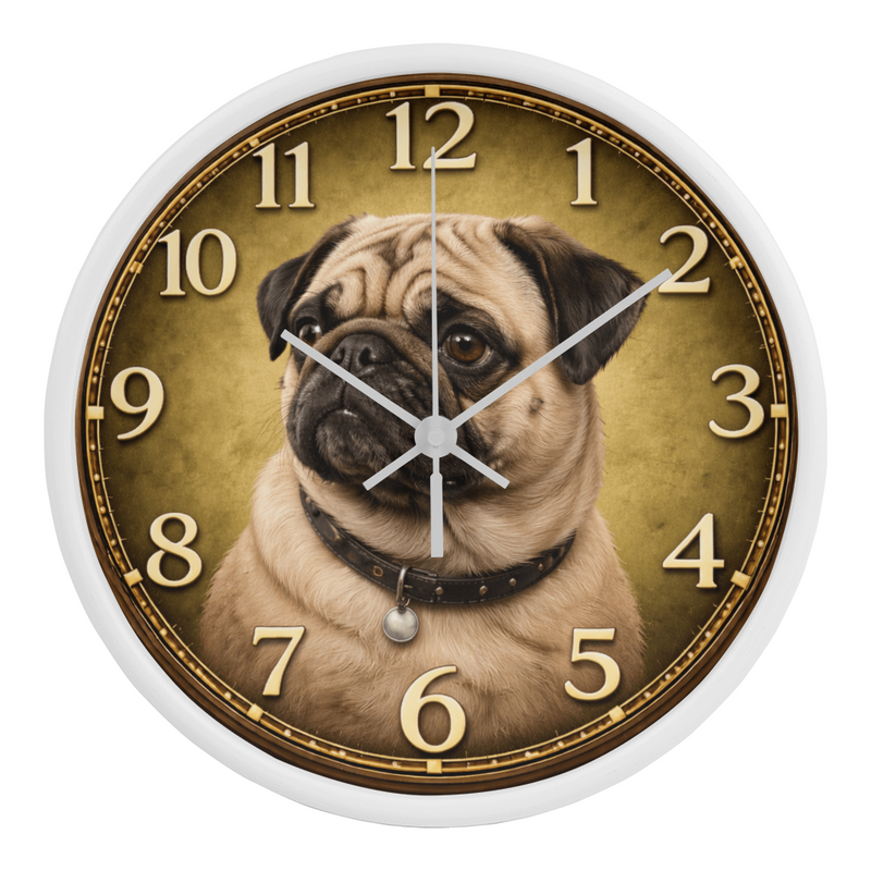 Cute Pug - Wood Frame 10