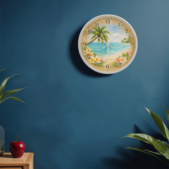 Tropical Charm - The Wood Frame 10" Clock