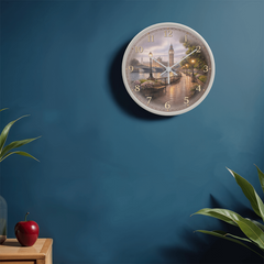London Fog - Wood Frame 10" Clock