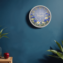 For The Best Mom - Wood Frame 10" Clock