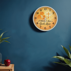 A Mother's Love Is God's Love - Wood Frame 10" Clock