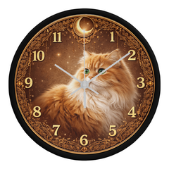 Golden Elegance Persian - Wood Frame 10" Clock