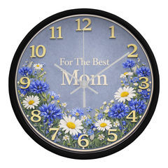 For The Best Mom - Wood Frame 10" Clock