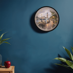 London Fog - Wood Frame 10" Clock