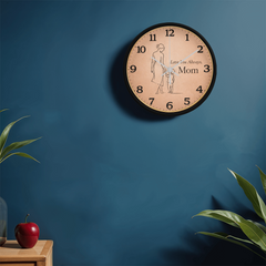 Love You Always, Mom - Wood Frame 10" Clock (From Son)