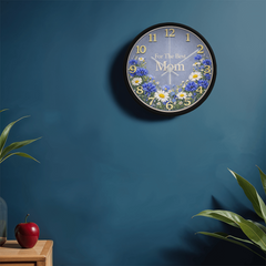 For The Best Mom - Wood Frame 10" Clock