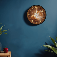 Golden Elegance Persian - Wood Frame 10" Clock
