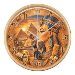 Egyptian Nights - Wood Frame 10" Clock
