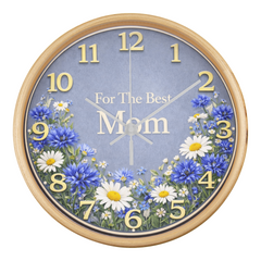For The Best Mom - Wood Frame 10" Clock