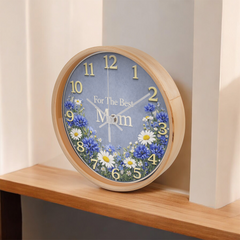 For The Best Mom - Wood Frame 10" Clock