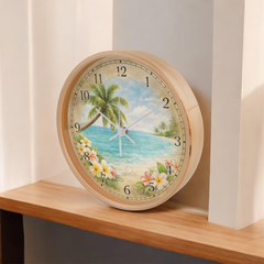 Tropical Charm - The Wood Frame 10" Clock