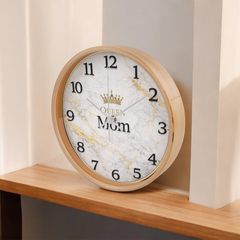 Queen Mom - Wood Frame 10" Clock