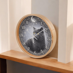 Noble British Shorthair - Wood Frame 10 " Clock
