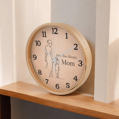 Love You Always, Mom - Wood Frame 10" Clock (From Son)