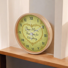 Thank you for Everything - Wood Frame 10" Clock