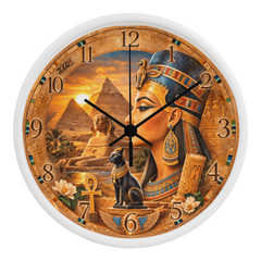 Egyptian Nights - Wood Frame 10" Clock