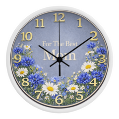 For The Best Mom - Wood Frame 10" Clock