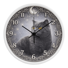 Noble British Shorthair - Wood Frame 10 " Clock