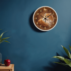 Golden Elegance Persian - Wood Frame 10" Clock