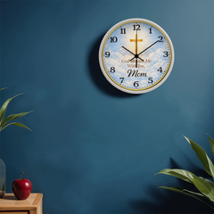 God Blessed me With You, Mom - Wood Frame 10" Clock