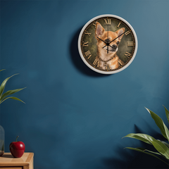 Sweet Chihuahua - Wood Frame 10" Clock