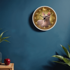 Timeless Royal Sphynx - Wood Frame 10" Clock